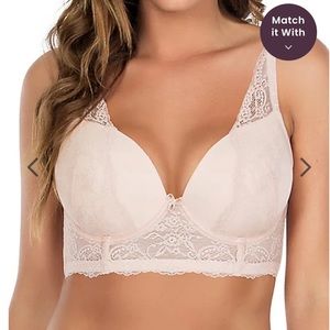Parfait Sandrine longline plunge bra
32G UK, 32I US
1 Cameo rose